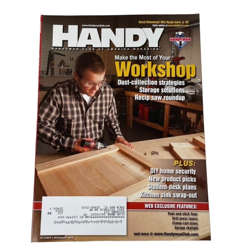 Handyman Club of America Magazine Vol 18  Issue 102 No 2 Oct Nov 2010 u  Worksho